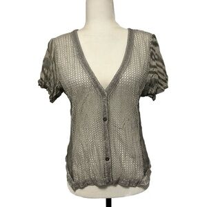 Mesh Netted Style Blouse by Cativa Size Medium
